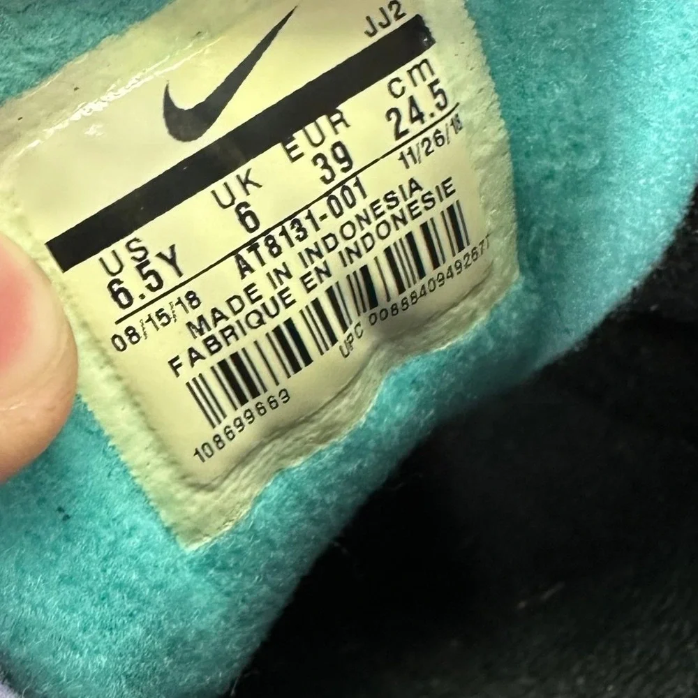 Nike Air Max 1 GS Have A Nike Day Teal Purple Pink Black Leather 6.5Y AT8131-001